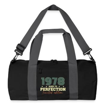 1978 - Sac de sport recyclé - noir/gris graphite - Devant