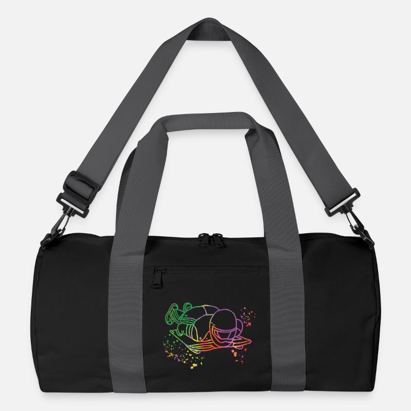 Skeleton Bobsleigh Winter Sports Sled Recycelte Duffel Bag