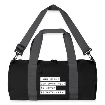 Let me, I've got to get into it - Recycled Duffel Bag - black/graphite grey - Front