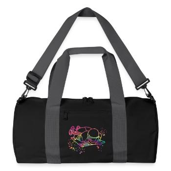 Skeleton Bobsleigh Winter Sports Sled - Recycled Duffel Bag - black/graphite grey - Front