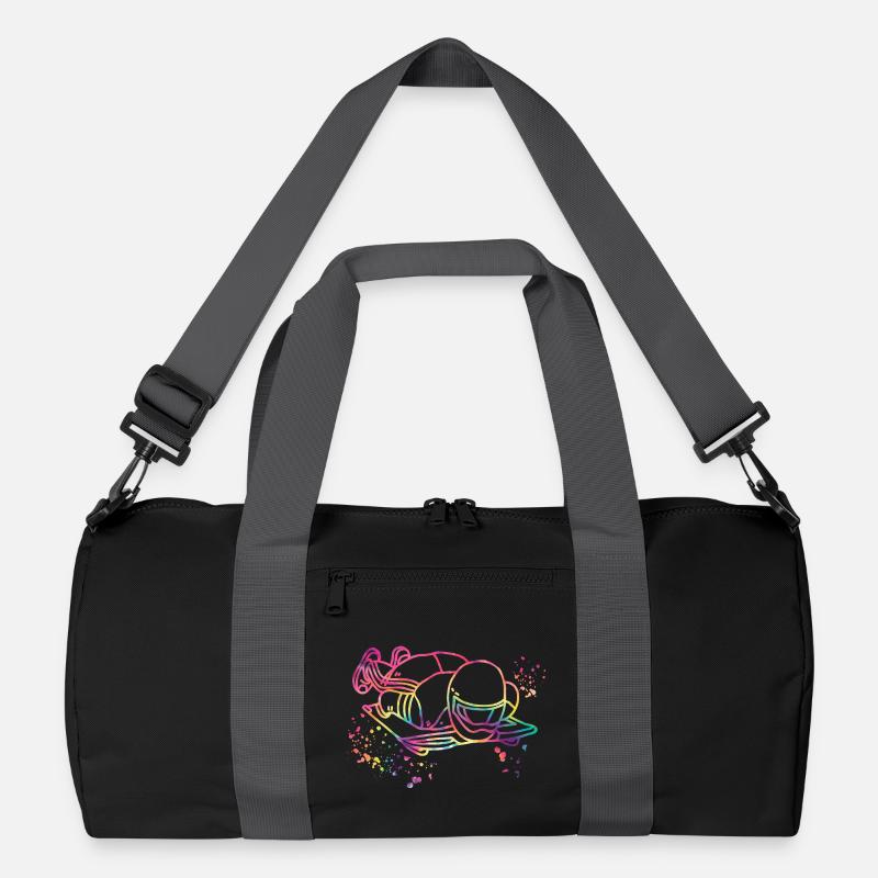 Skeleton Bobsleigh Winter Sports Sled Recycelte Duffel Bag