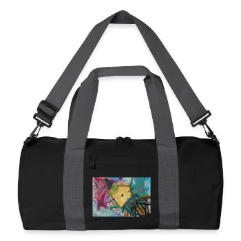Fontaine d’Or - Sac de sport recyclé - noir/gris graphite - Devant