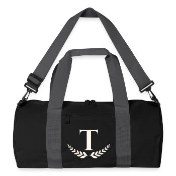 T - Recycelte Duffel Bag - Schwarz/Graphitgrau - Vorne