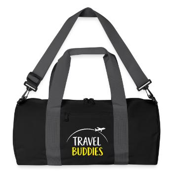 Compagnons de voyage - Sac de sport recyclé - noir/gris graphite - Devant