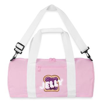 Look Partner Beurre de Cacahuète & Confiture Design - Sac de sport recyclé - rose/blanc - Devant