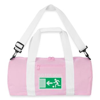 Go for Goal | Tor | Fussball | Soccer - Sac de sport recyclé - rose/blanc - Devant