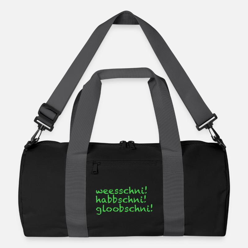 Sächsischer Dialekt vom Feinsten - sächsisch Recycelte Duffel Bag