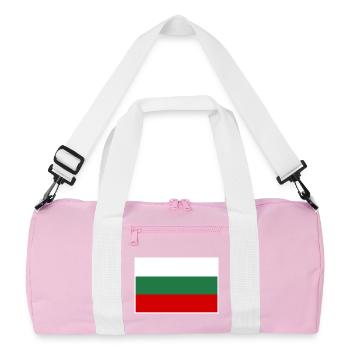 Drapeau de la Bulgarie - Sac de sport recyclé - rose/blanc - Devant
