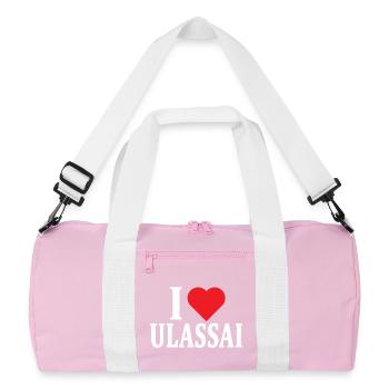 t-shirt Io amo Ulassai t-shirt Sardegna - Recycled Duffel Bag - pink/white - Front