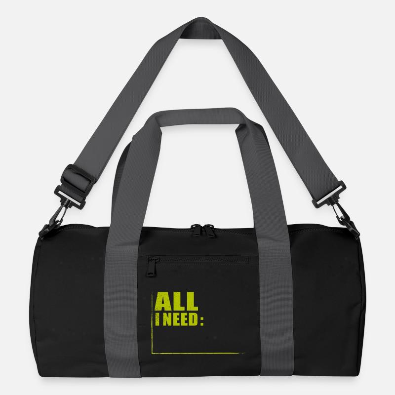 ALL I NEED in RAHMEN Recycelte Duffel Bag