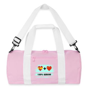 L’Espagne et la Chine font preuve de génie à 100% - Sac de sport recyclé - rose/blanc - Devant