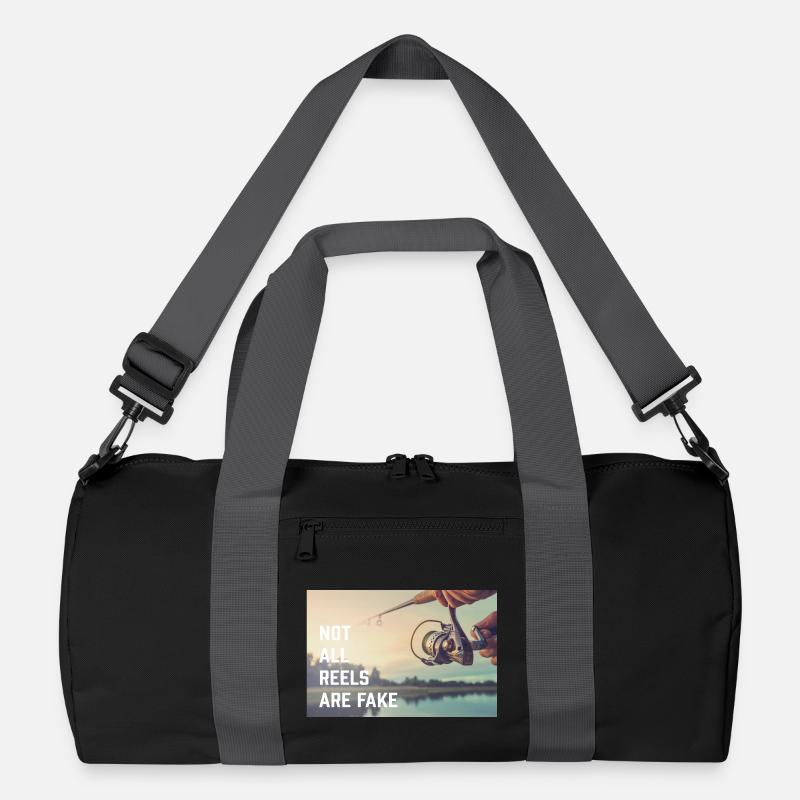not all reels - Recycelte Duffel Bag - Schwarz/Graphitgrau