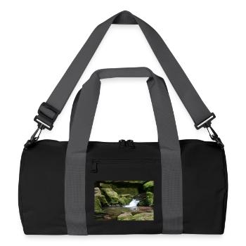 MONBACH IM NORDSCHWARZWALD - Recycelte Duffel Bag - Schwarz/Graphitgrau - Vorne