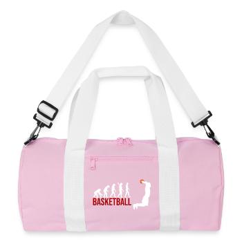 Evolution Basketball - Recycelte Duffel Bag - Rosa/Weiß - Vorne