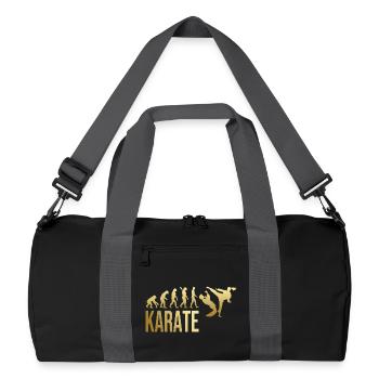 Evolution Karate - Recycelte Duffel Bag - Schwarz/Graphitgrau - Vorne