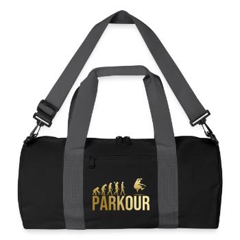 Evolution Parkour - Recycelte Duffel Bag - Schwarz/Graphitgrau - Vorne