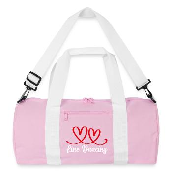 Danse en ligne Cowboy Danseuse en ligne Danse en ligne - Sac de sport recyclé - rose/blanc - Devant