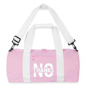 no thanks - Recycled Duffel Bag - pink/white - Front