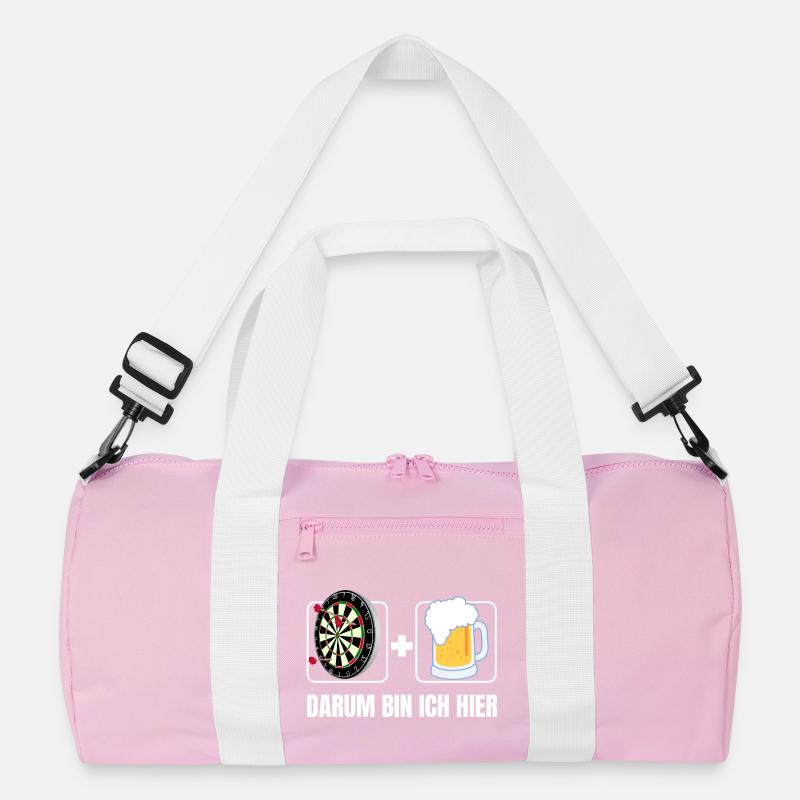 Darts und Bier – Darum bin ich hier Recycelte Duffel Bag