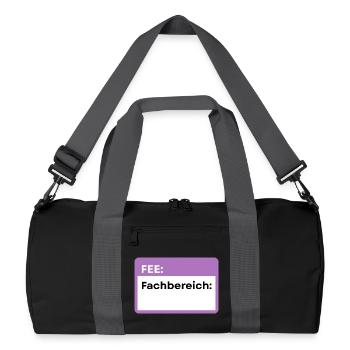 Department of Schild Lila - Recycled Duffel Bag - black/graphite grey - Front