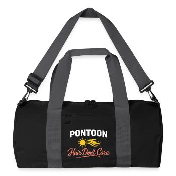 Flotte de pontons Équipage de pontons Bateau ponton - Sac de sport recyclé - noir/gris graphite - Devant