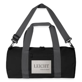 Ce sera FACILE à nouveau - Sac de sport recyclé - noir/gris graphite - Devant