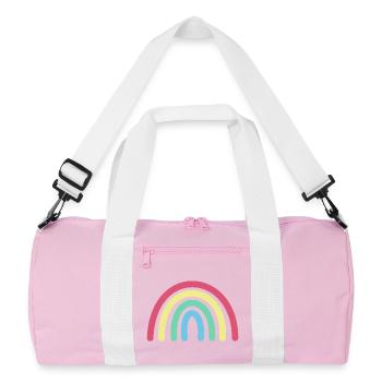 Arc-en-ciel - Sac de sport recyclé - rose/blanc - Devant