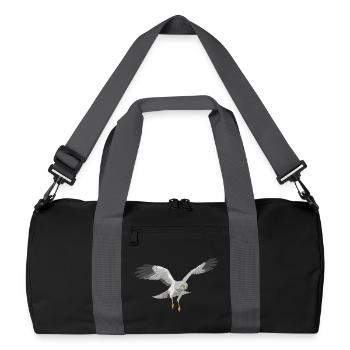 Hen Harrier Circus cyaneus - Recycled Duffel Bag - black/graphite grey - Front