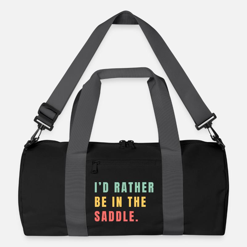 Ich wäre lieber im Sattel Recycelte Duffel Bag