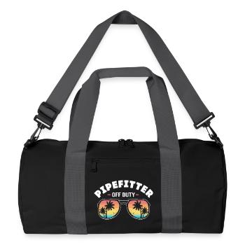 Tuyau de serrurier industriel - Sac de sport recyclé - noir/gris graphite - Devant