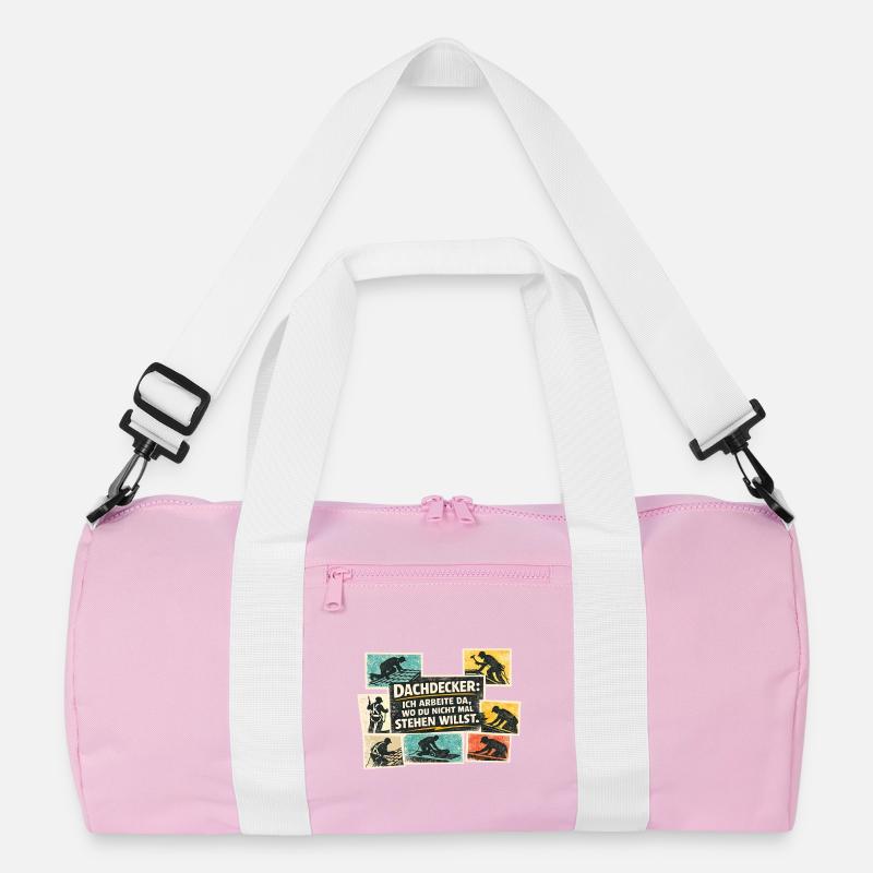 Dachdecker Spruch Motiv Recycelte Duffel Bag