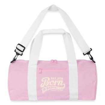 Born in March 1996 - Birthday - Gift - Recycled Duffel Bag - pink/white - Front