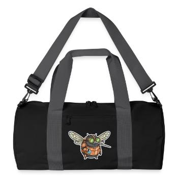 Mosquito Alchemist Steampunk Copper Vials - Recycled Duffel Bag - black/graphite grey - Front