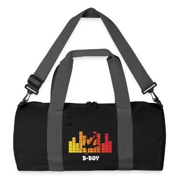 B-Boy Breakdance Streetstyle Hip Hop DJ Dance - Sac de sport recyclé - noir/gris graphite - Devant