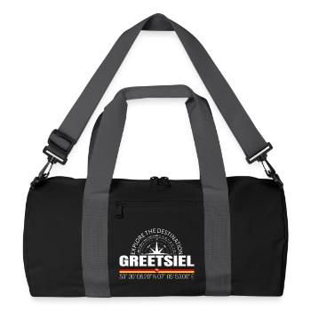 Greetsiel - Recycelte Duffel Bag - Schwarz/Graphitgrau - Vorne
