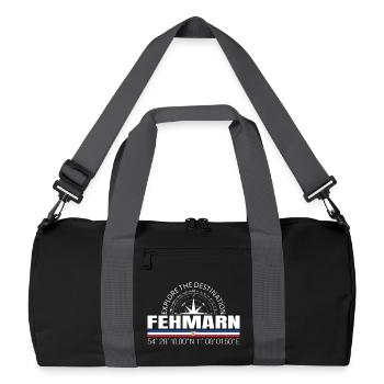 Fehmarn - Recycelte Duffel Bag - Schwarz/Graphitgrau - Vorne