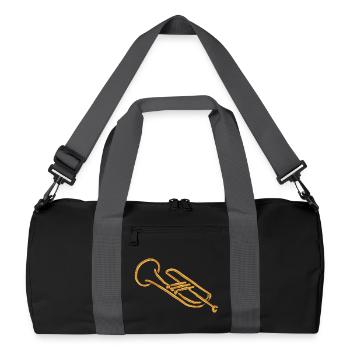 trompette - Sac de sport recyclé - noir/gris graphite - Devant