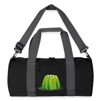 green jelly dessert - Recycled Duffel Bag - black/graphite grey - Front