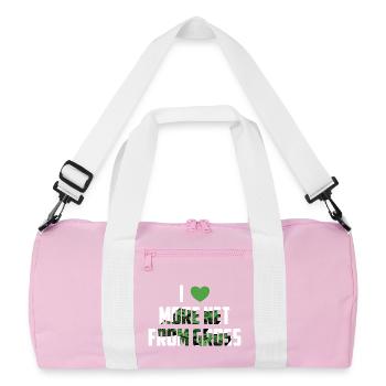 More net from gross - Recycled Duffel Bag - pink/white - Front