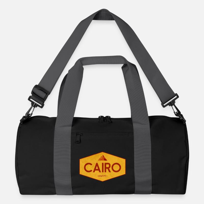 Cairo Egypt Pyramid Emblem Recycelte Duffel Bag