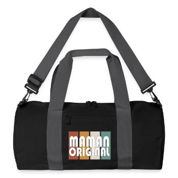 Original Mom - Recycled Duffel Bag - black/graphite grey - Front