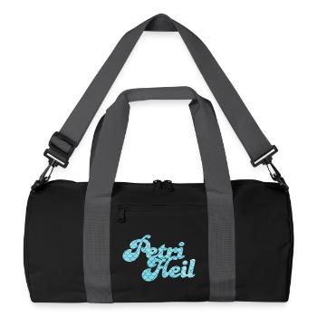 Petri Heil Angler Hobby Fish Scale Pattern - Recycled Duffel Bag - black/graphite grey - Front