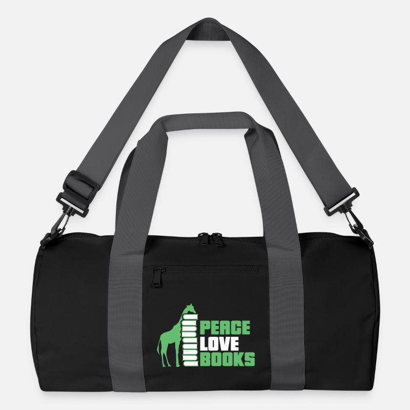 Lesen Bücher Buch Giraffe Recycelte Duffel Bag