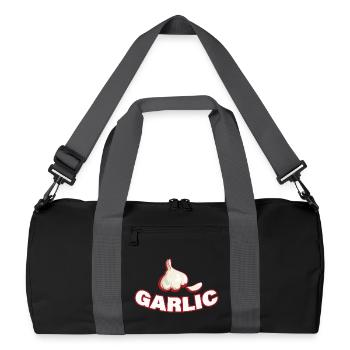 GARLIC - Recycelte Duffel Bag - Schwarz/Graphitgrau - Vorne