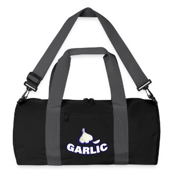 GARLIC - Recycelte Duffel Bag - Schwarz/Graphitgrau - Vorne