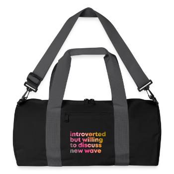 new wave - Sac de sport recyclé - noir/gris graphite - Devant