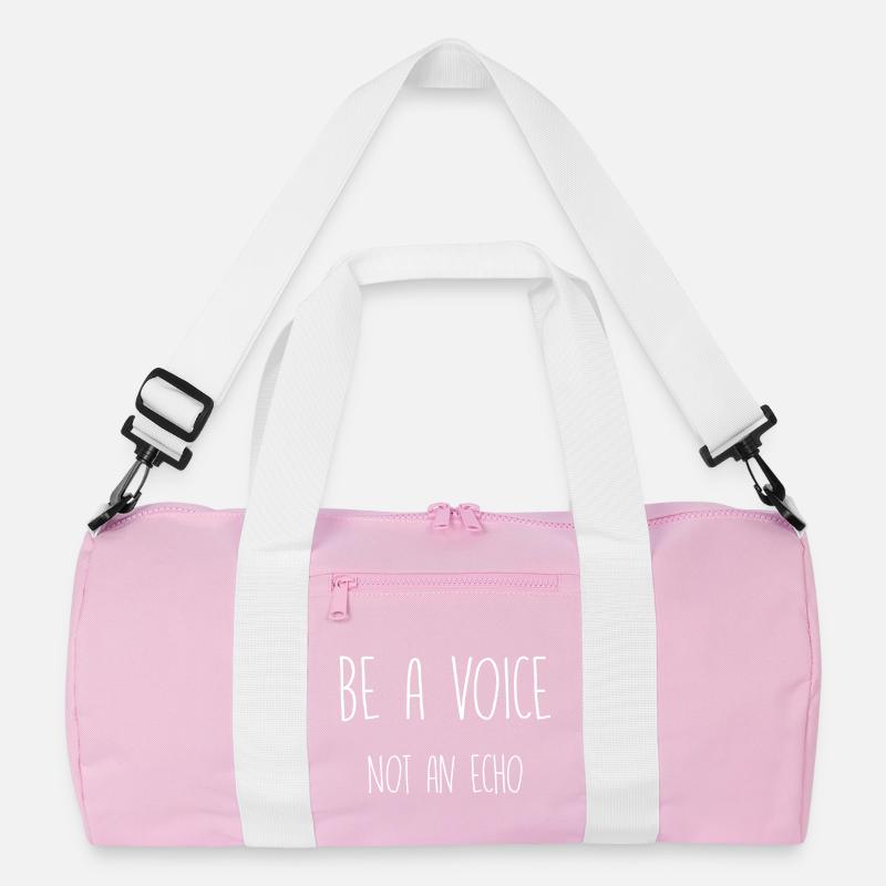 be a voice not an echo Recycelte Duffel Bag