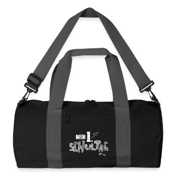 Premier jour d’école Inscription à l’école pour les écoliers - Sac de sport recyclé - noir/gris graphite - Devant