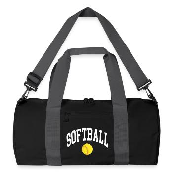 Softball - Sac de sport recyclé - noir/gris graphite - Devant