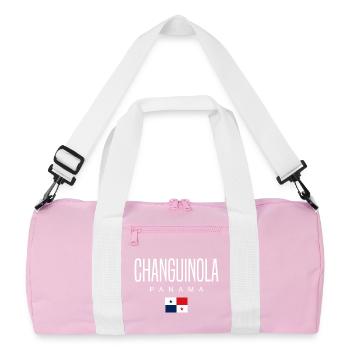 Changuinola Panama Panamanian - Recycled Duffel Bag - pink/white - Front